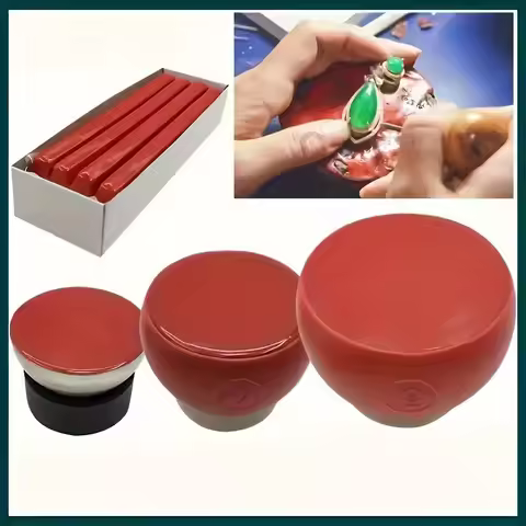 360° Rotatable Stainless Steel Micro-Inlay Wax Ball Tool for Jewelry Engraving Diamond Ring Setting 