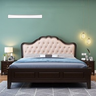 Homie เตียงนอน Wooden bed Bedroom Furniture เตียงติดพื้น 5ฟุต 6ฟุต 1.5m 1.8m HM3007