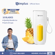 Simplus Juicer Juice Blender Ice Blender for Fruit and Vegetables 300ML Protable Electric Fruit Juic