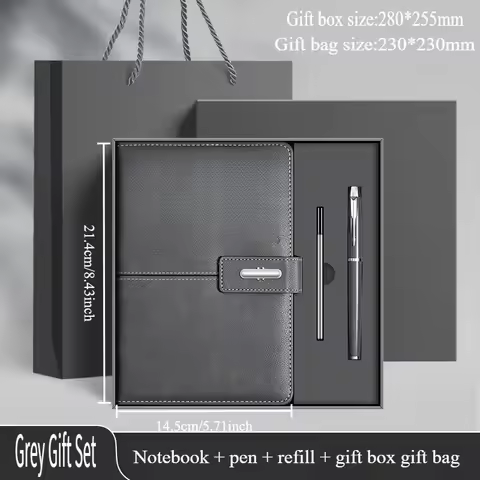 High-end Elegant Business Notebook Gift Box High-end Office Journal with Pen Insert Enterprise Gift 