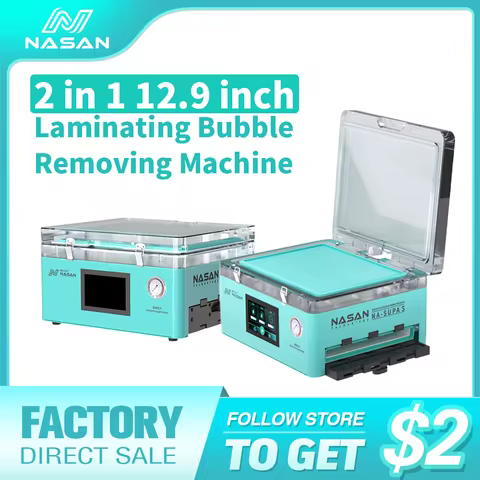 NASAN NA-SUPA S 2 in 1 Big LCD Laminator and Bubbler 12.9 inch Laminating Bubble Removing Machine Al