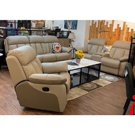 Cambridge 106, 1R + 2 Seater CONSOLE + 3 Seater GENUINE COW LEATHER, H/L, SOFA Set, EXPORT Series RM