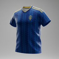 Jersey Bola Swedia - Away Fullprinting 2025-2026 - Atasan Uniseks - Lengan Pendek