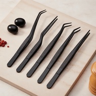 Precision Cooking Tongs & Tweezers Set – 3/5/6 Pcs Professional Stainless Steel for Chefs and Bakers