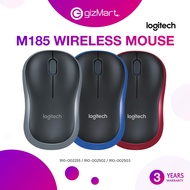 Logitech M185 Wireless Mouse, 2.4GHz, 1000 DPI Optical Tracking, Ambidextrous PC/Mac/Laptop (Grey / 