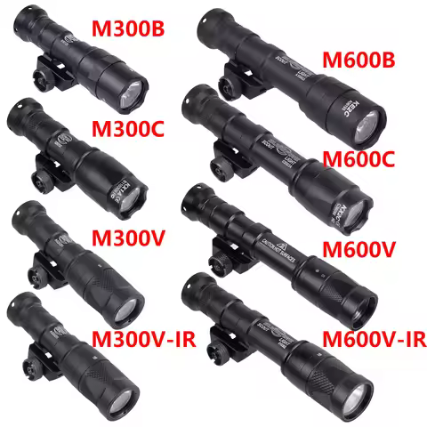 SureFire M600 M600B M600C M600V M600V-IR M300 M300B M300C M300V M300V-IR Tacitcal Airsoft Flashlight