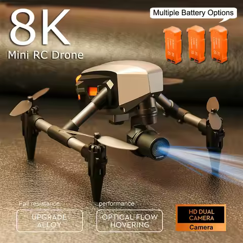 XD1 mini Drone Aluminium 8k Aerial Video Camera Optical Flow Fixed Height Quadcopter 360° Flip RC Dr