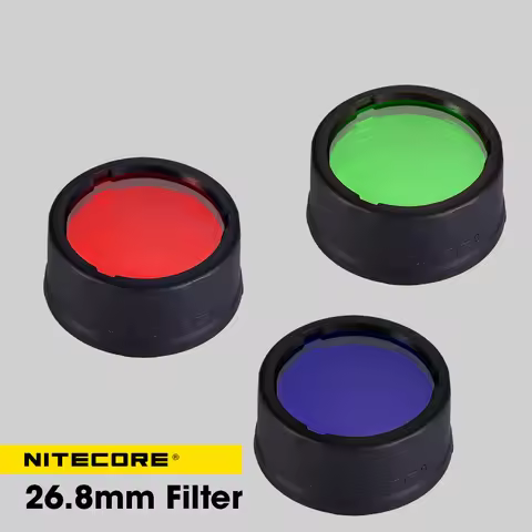 Nitecore Protable Flashlight Len Accessories NFR26 NFG26 NFB26 26.8mm Red Green Blue Diffuser Adapte