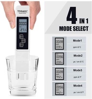 3-in-1 TDS EC Meter เครื่องวัดคุณภาพน้ำดิจิตอล TDS EC Meter ช่วง 0-9999