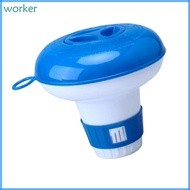 Wor* Swimming Pool Chlorine Dispenser Pool Floating Chlorine Tablet Dispenser