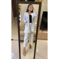 Hl- blazer set kimber Tiedye set Women blazer scuba blazer set