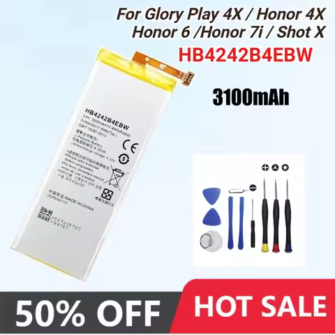 3100mAh Replacement Phone Battery HB4242B4EBW for Huawei Honor 6 / Honor 4X / Honor 7i / Shot X Shot