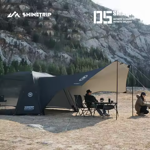 ShineTrip05 Series Oversized Quick Build Waterproof Silver Coated Canopy Sunproof Camping Auto Dome