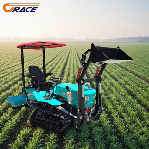 Customize 75HP 80HP Heavy Duty Crawler Tractor Hydraulic Machinery With Dozer Blade Rotary Tiller Fo