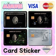 [ AMEX CARD ] For BANK Card Sticker Cover / MASTER CARD / VISA CARD / CREDIT CARD / DEBIT CARD