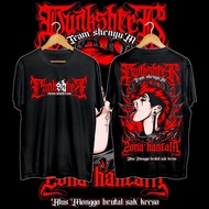 Kaos PSHT Punkshter Merah 1 Punkshter Zona Hantam Desain Distro Bahan Cotton Combed Sablon Dtf