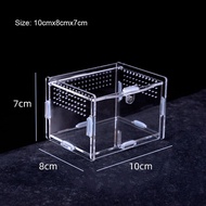 Transparent Reptile Pet Breeding Box Crawling Pet Feeding Box Lizard Silkworm Scorpion Beetle Insect