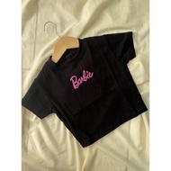 Barbie Crop Top Women's T-shirt RIB Material (LD (88, P 40) / women's crop top / latest women's crop