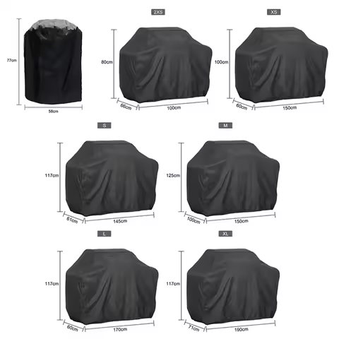 BBQ Grill Covers Heavy Duty Waterproof - 60-68 Inches, UV & Fade Resistant, All Weather Universal Ga