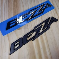 Bezza Matte black Chrome silver Emblem Logo Perodua Bezza