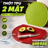 High Quality TPU Plastic Cutting Board, 99.9% Antibacterial, Anti-Slip, With Hanging Hole, Cuts Vege
