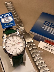 SEIKO 5號 精工 白面 銀圈 日本製造 Made in Japan Day Date Mechanical Automatic Watch 5 Sports 舊款 5仔 SNKL75J1 7S2