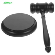 ELMER Costume Sound Block, Wood Gavel Durable Base Judge Hammer, Simple Design Attorney Decorative L