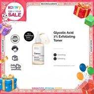 The Ordinary Glycolic Acid 7% Exfoliating Toner - 100mL/240mL | Smooth Skin, AHA Toner