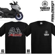 fashion 2026 23 Moto Tees : Yamaha XMAX Bike Design Black Short Sleeved Tshirt. YAMAHA XMAX OHLINS A