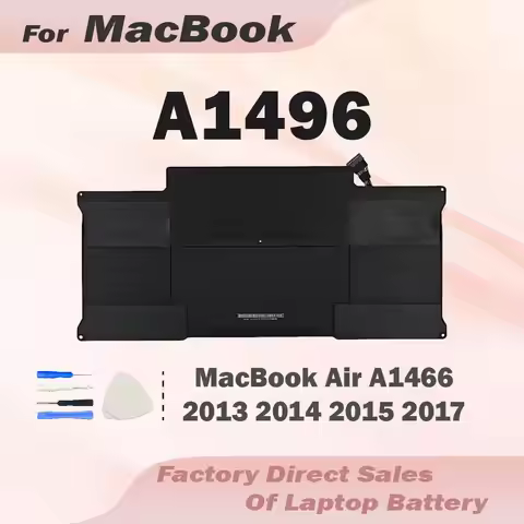 A1496 Laptop Battery Replacement for MacBook Air 13" (Late 2010 to 2017) A1466 A1496 A1369