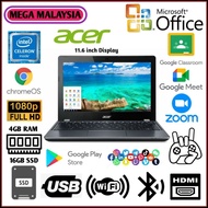 ACER C740 Laptop/Chromebook || 4GB RAM 16GB SSD 11.6 Quality Display || HDMI Port SD Card Port USB Cable Port Chromebook
