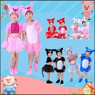 animal costume kids flora fauna costume kids Pakaian persembahan haiwan kanak-kanak tiga babi baru, 