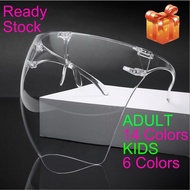 Full face shield transparent face mask blocc Face Shield adult oversize READY STOCK MALAYSIA