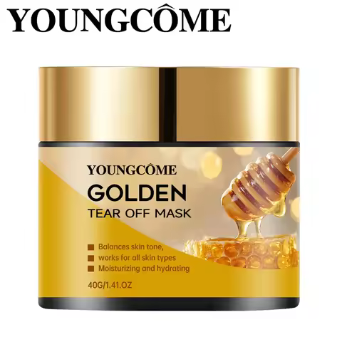 YOUNGCOME Facial Gold Textured Whitening Mask Blackhead Remover Whitening Face Mask Deep Cleansing H