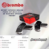 BREMBO HP2000 FOR AP RACING CP9660 BRAKE PAD FRONT (07.B314.91)