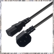[Z F L U] Right Angled IEC 320 C14 Male to C13 Female Cord,C14 to C13 Power Extension Cable for PDU 