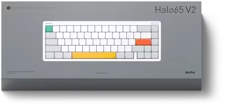 Nuphy Halo65 V2 Wireless Mechanical Keyboard with PBT Keycaps 65% Hot Swappable Custom Gaming Keyboa