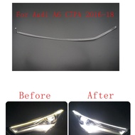 Pair For Audi A6L C7 PA C7.5 2016-2018 Fit Xenon DRL Car Headlight Light Guide Plate Daytime Running