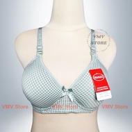 Misslily 5081 Cup A Underwire Bra with 2 Hooks Beautiful Fancy Squared PatternWanita