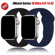 Silicone strap For iWatch series 10 46mm 42mm sport strap for iwatch series 10 9 8 7 6 5 4 3 SE 9 Ul