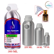 MINYAK WANGI 100% Asli {"CHANNEL"} Attar Oil/ Perfume Roll On