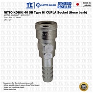 NITTO KOHKI HI CUPLA 40 SH Type Pneumatic Air Quick Coupler Socket ( 40SH SS,SG ) 1PC