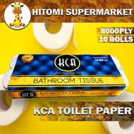 Hitomi KCA Bathroom Tissue (10 rolls - 8000 ply) deluxe series premium quality 10 rolls toilet paper