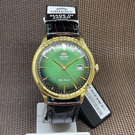 [Original] Orient SAC08002F0 Automatic Brown Leather Analog Green Classic Men Watch