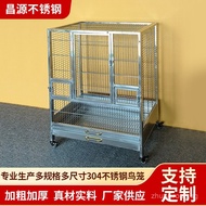 304Stainless Steel Parrot Cage Large Split Double Layer Multi-layer Bird Cage Luxury Villa Breeding 