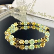 葡萄莊園 | 葡萄石 橄欖石 茶水晶 | 富饒的生活 | 女士水晶手鍊