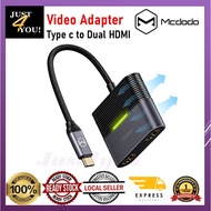 3 In 1 Projector Monitor USB C Hub Adapter To Dual Hdmi*2 100W Pd Type-C Hub Hdmi Type C Cable Gaming Curved Display