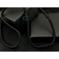 Nylon string 4mm Black 3 hooks Amulet men's necklace!