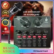 New Proocam SCL-900 V8 Sound Card Portable Audio Mixer DJ Sound Mixer Aluminum Karaoke Sound Mixer R