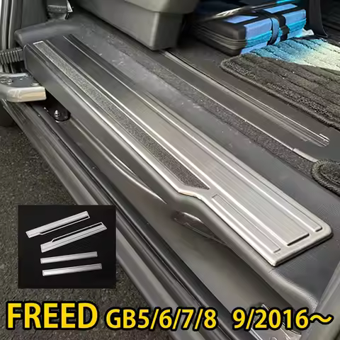 4pcs Car Door Sill Protection Scuff Plate Guard for Honda Freed GB5/6/7/8 Auto Styling Sticker Acces